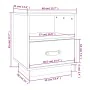 Nachttische 2 Stück aus massivem schwarzem Kiefernholz 40x34x45 cm von vidaXL, Nachttische - Ref: Foro24-818304, Preis: 69,72...