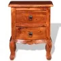 Bedside tables with drawers 2 pcs solid acacia wood by vidaXL, Nightstands - Ref: Foro24-243972, Price: 202,58 €, Discount: %