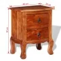 Bedside tables with drawers 2 pcs solid acacia wood by vidaXL, Nightstands - Ref: Foro24-243972, Price: 202,58 €, Discount: %