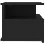 Floating nightstand black engineered wood 40x31x27 cm by vidaXL, Nightstands - Ref: Foro24-800407, Price: 50,90 €, Discount: %