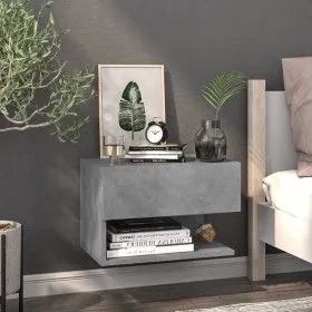 Concrete gray wall bedside table by vidaXL, Nightstands - Ref: Foro24-810961, Price: 35,83 €, Discount: %
