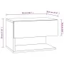 Concrete gray wall bedside table by vidaXL, Nightstands - Ref: Foro24-810961, Price: 35,83 €, Discount: %