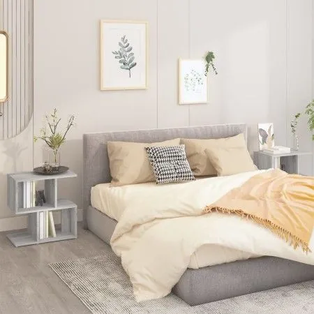 Nachttische 2 Einheiten graues Sonoma-Sperrholz 50x30x51,5 cm von vidaXL, Nachttische - Ref: Foro24-815831, Preis: 47,53 €, R...
