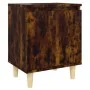 Nightstand with smoked oak wood legs 40x30x50 cm by vidaXL, Nightstands - Ref: Foro24-813110, Price: 27,85 €, Discount: %