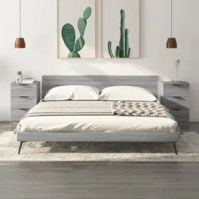 Mesitas de noche 2 unidades color gris Sonoma 40x36x65 cm de vidaXL, Mesitas de noche - Ref: Foro24-817054, Precio: 87,16 €, ...