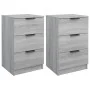 Nightstands 2 units Sonoma gray color 40x36x65 cm by vidaXL, Nightstands - Ref: Foro24-817054, Price: 87,16 €, Discount: %