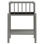 Gray and black metal and glass bedside table 45x34.5x62.5cm by vidaXL, Nightstands - Ref: Foro24-325097, Price: 28,14 €, Disc...