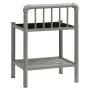 Gray and black metal and glass bedside table 45x34.5x62.5cm by vidaXL, Nightstands - Ref: Foro24-325097, Price: 28,14 €, Disc...