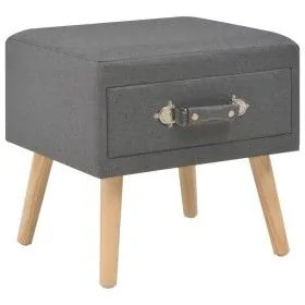 Mesita de noche gris oscuro 40x35x40 cm tela de vidaXL, Mesitas de noche - Ref: Foro24-247535, Precio: 61,25 €, Descuento: %