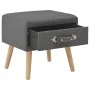 Dark gray bedside table 40x35x40 cm fabric by vidaXL, Nightstands - Ref: Foro24-247535, Price: 61,25 €, Discount: %