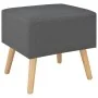 Dark gray bedside table 40x35x40 cm fabric by vidaXL, Nightstands - Ref: Foro24-247535, Price: 61,25 €, Discount: %