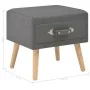 Dark gray bedside table 40x35x40 cm fabric by vidaXL, Nightstands - Ref: Foro24-247535, Price: 61,25 €, Discount: %