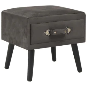 Gray nightstand 40x35x40 cm velvet by vidaXL, Nightstands - Ref: Foro24-247542, Price: 53,12 €, Discount: %
