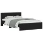 Bed frame with black headboard 120x200 cm by , Beds and slatted bases - Ref: Foro24-3207491, Price: 207,97 €, Discount: %