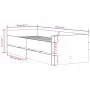 Estructura de cama con cajones roble ahumado 75x190 cm de , Camas y somieres - Ref: Foro24-3207361, Precio: 130,60 €, Descuen...