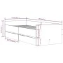 Estructura de cama con cajones negro 75x190 cm de , Camas y somieres - Ref: Foro24-3207358, Precio: 132,07 €, Descuento: %