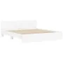 White bed frame with headboard 180x200 cm by , Beds and slatted bases - Ref: Foro24-3207462, Price: 155,00 €, Discount: %