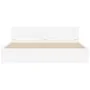 White bed frame with headboard 180x200 cm by , Beds and slatted bases - Ref: Foro24-3207462, Price: 155,00 €, Discount: %