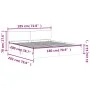 White bed frame with headboard 180x200 cm by , Beds and slatted bases - Ref: Foro24-3207462, Price: 155,00 €, Discount: %