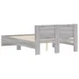 Sonoma gray bed frame with headboard 120x200 cm by , Beds and slatted bases - Ref: Foro24-3207495, Price: 155,27 €, Discount: %