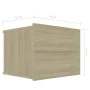 Nachttische 2 Stück eichenfarbenes Sperrholz 40x30x30 cm von vidaXL, Nachttische - Ref: Foro24-801060, Preis: 59,57 €, Rabatt: %