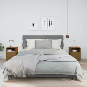 Nachttische 2 Stück honigbraunes Kiefernholz 40x34x55 cm von vidaXL, Nachttische - Ref: Foro24-818322, Preis: 96,67 €, Rabatt: %