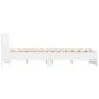 Estructura de cama con cabecero blanca 135x190 cm de , Camas y somieres - Ref: Foro24-3207504, Precio: 165,25 €, Descuento: %