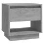 Mesita de noche madera contrachapada gris hormigón 45x34x44 cm de vidaXL, Mesitas de noche - Ref: Foro24-809520, Precio: 42,4...