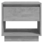 Betongrauer Nachttisch aus Sperrholz, 45 x 34 x 44 cm von vidaXL, Nachttische - Ref: Foro24-809520, Preis: 43,09 €, Rabatt: %