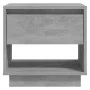 Mesita de noche madera contrachapada gris hormigón 45x34x44 cm de vidaXL, Mesitas de noche - Ref: Foro24-809520, Precio: 42,4...