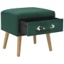 Mesita de noche verde 40x35x40 cm terciopelo de vidaXL, Mesitas de noche - Ref: Foro24-247538, Precio: 74,34 €, Descuento: %