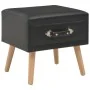 Schwarzer Nachttisch 40x35x40 cm Kunstleder von vidaXL, Nachttische - Ref: Foro24-247537, Preis: 52,88 €, Rabatt: %