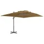 Garden umbrella with portable taupe base by vidaXL, Umbrellas - Ref: Foro24-276349, Price: 418,68 €, Discount: %
