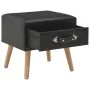 Schwarzer Nachttisch 40x35x40 cm Kunstleder von vidaXL, Nachttische - Ref: Foro24-247537, Preis: 52,88 €, Rabatt: %