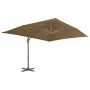 Garden umbrella with portable taupe base by vidaXL, Umbrellas - Ref: Foro24-276349, Price: 418,68 €, Discount: %