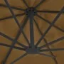 Garden umbrella with portable taupe base by vidaXL, Umbrellas - Ref: Foro24-276349, Price: 418,68 €, Discount: %
