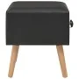 Schwarzer Nachttisch 40x35x40 cm Kunstleder von vidaXL, Nachttische - Ref: Foro24-247537, Preis: 52,88 €, Rabatt: %