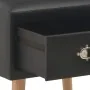 Mesita de noche negro 40x35x40 cm cuero sintético de vidaXL, Mesitas de noche - Ref: Foro24-247537, Precio: 52,88 €, Descuent...