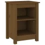 Honey brown solid pine wood bedside table 40x35x55 cm by vidaXL, Nightstands - Ref: Foro24-820962, Price: 55,47 €, Discount: %