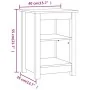 Honey brown solid pine wood bedside table 40x35x55 cm by vidaXL, Nightstands - Ref: Foro24-820962, Price: 55,47 €, Discount: %