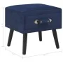 Blue nightstand 40x35x40 cm velvet by vidaXL, Nightstands - Ref: Foro24-247540, Price: 66,57 €, Discount: %