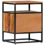Bedside table made of recycled solid wood and steel 40x30x50 cm by vidaXL, Nightstands - Ref: Foro24-282725, Price: 72,03 €, ...