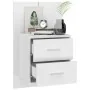 Glossy white wall bedside table by vidaXL, Nightstands - Ref: Foro24-811001, Price: 46,05 €, Discount: %