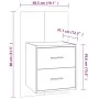 Glossy white wall bedside table by vidaXL, Nightstands - Ref: Foro24-811001, Price: 46,05 €, Discount: %