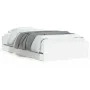 Cama con cajones madera de ingeniería blanca 190x190 cm de , Camas y somieres - Ref: Foro24-3207322, Precio: 131,09 €, Descue...