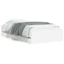 Cama con cajones madera de ingeniería blanca 75x190 cm de , Camas y somieres - Ref: Foro24-3207329, Precio: 127,06 €, Descuen...