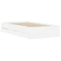 Cama con cajones madera de ingeniería blanca 75x190 cm de , Camas y somieres - Ref: Foro24-3207329, Precio: 127,06 €, Descuen...