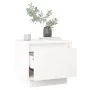 Nachttische 2 Stück aus massivem weißem Kiefernholz 35x34x32 cm von vidaXL, Nachttische - Ref: Foro24-813398, Preis: 69,30 €,...