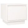 Nachttische 2 Stück aus massivem weißem Kiefernholz 35x34x32 cm von vidaXL, Nachttische - Ref: Foro24-813398, Preis: 69,30 €,...