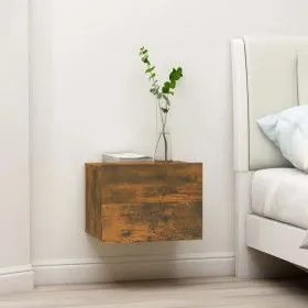 Nachttisch aus geräuchertem Eichensperrholz, 40 x 30 x 30 cm von vidaXL, Nachttische - Ref: Foro24-815411, Preis: 27,64 €, Ra...